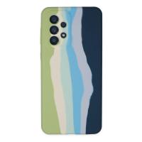 Newface Samsung Galaxy A53 5G Kılıf Ebruli Lansman Silikon - Yeşil-Koyu Yeşil