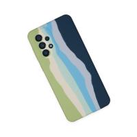 Newface Samsung Galaxy A53 5G Kılıf Ebruli Lansman Silikon - Yeşil-Koyu Yeşil