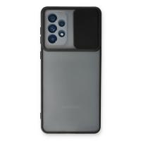 Newface Samsung Galaxy A73 5G Kılıf Palm Buzlu Kamera Sürgülü Silikon - Siyah