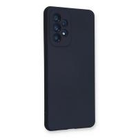 Newface Samsung Galaxy A53 5G Kılıf Nano içi Kadife Silikon - Lacivert