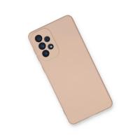 Newface Samsung Galaxy A73 5G Kılıf Nano içi Kadife Silikon - Pudra