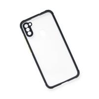 Newface Samsung Galaxy A11 Kılıf Miami Şeffaf Silikon - Lacivert