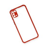 Newface Samsung Galaxy M31 Kılıf Miami Şeffaf Silikon - Kırmızı