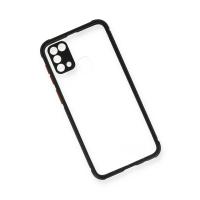 Newface Samsung Galaxy M31 Kılıf Miami Şeffaf Silikon - Siyah