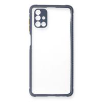 Newface Samsung Galaxy M51 Kılıf Miami Şeffaf Silikon - Gri