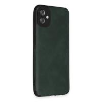 Newface Samsung Galaxy A04E Kılıf Loop Deri Silikon - Yeşil