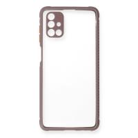 Newface Samsung Galaxy M51 Kılıf Miami Şeffaf Silikon - Açık Mor