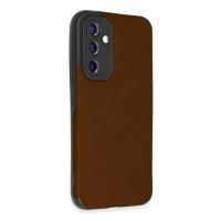 Newface Samsung Galaxy A54 5G Kılıf Loop Deri Silikon - Kahverengi