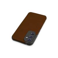 Newface Samsung Galaxy A54 5G Kılıf Loop Deri Silikon - Kahverengi