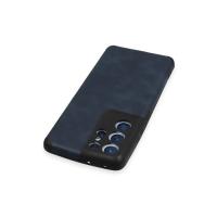 Newface Samsung Galaxy S21 Ultra Kılıf Loop Deri Silikon - Lacivert