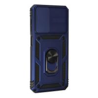 Newface Samsung Galaxy A33 5G Kılıf Pars Lens Yüzüklü Silikon - Lacivert