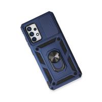 Newface Samsung Galaxy A53 5G Kılıf Pars Lens Yüzüklü Silikon - Lacivert