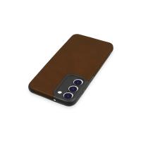 Newface Samsung Galaxy S23 Plus Kılıf Loop Deri Silikon - Kahverengi