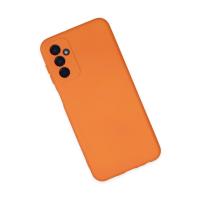 Newface Samsung Galaxy M23 Kılıf Nano içi Kadife Silikon - Turuncu