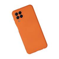 Newface Samsung Galaxy M33 Kılıf Nano içi Kadife Silikon - Turuncu
