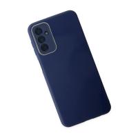 Newface Samsung Galaxy M23 Kılıf Glass Kapak - Lacivert