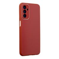 Newface Samsung Galaxy M23 Kılıf Glass Kapak - Bordo