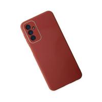 Newface Samsung Galaxy M23 Kılıf Glass Kapak - Bordo