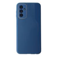 Newface Samsung Galaxy M23 Kılıf Glass Kapak - Mavi