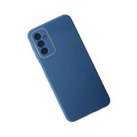 Newface Samsung Galaxy M23 Kılıf Glass Kapak - Mavi