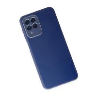 Newface Samsung Galaxy M33 Kılıf Glass Kapak - Lacivert