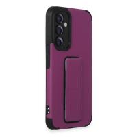 Newface Samsung Galaxy A54 5G Kılıf Mega Standlı Silikon - Mor