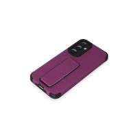 Newface Samsung Galaxy A54 5G Kılıf Mega Standlı Silikon - Mor