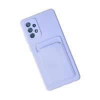 Newface Samsung Galaxy A23 4G Kılıf Kelvin Kartvizitli Silikon - Lila