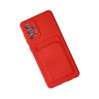 Newface Samsung Galaxy A23 4G Kılıf Kelvin Kartvizitli Silikon - Kırmızı