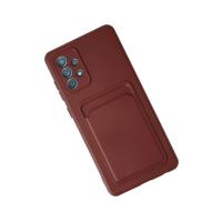 Newface Samsung Galaxy A23 4G Kılıf Kelvin Kartvizitli Silikon - Bordo