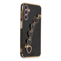 Newface Samsung Galaxy A24 4G Kılıf Esila Silikon - Siyah