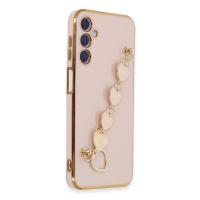 Newface Samsung Galaxy A24 4G Kılıf Esila Silikon - Pudra