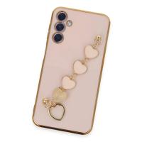 Newface Samsung Galaxy A24 4G Kılıf Esila Silikon - Pudra