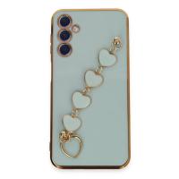 Newface Samsung Galaxy A24 4G Kılıf Esila Silikon - Su Yeşili