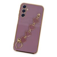 Newface Samsung Galaxy A24 4G Kılıf Esila Silikon - Mor