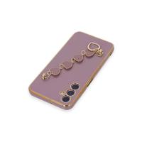 Newface Samsung Galaxy A24 4G Kılıf Esila Silikon - Mor