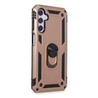 Newface Samsung Galaxy A24 4G Kılıf Sofya Yüzüklü Silikon Kapak - Rose