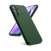 Newface Samsung Galaxy A24 4G Kılıf First Silikon - Koyu Yeşil