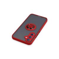 Newface Samsung Galaxy A54 5G Kılıf Montreal Yüzüklü Silikon Kapak - Kırmızı