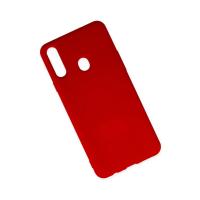 Newface Samsung Galaxy A20S Kılıf Nano içi Kadife Silikon - Kırmızı