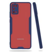 Newface Samsung Galaxy A02S Kılıf Platin Silikon - Lacivert