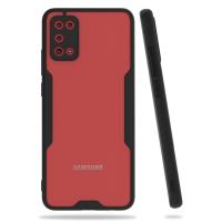 Newface Samsung Galaxy A02S Kılıf Platin Silikon - Siyah