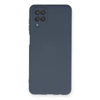 Newface Samsung Galaxy A12 Kılıf Nano içi Kadife Silikon - Gri