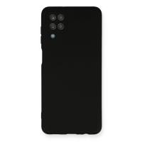 Newface Samsung Galaxy A12 Kılıf Nano içi Kadife Silikon - Siyah