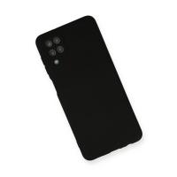 Newface Samsung Galaxy A12 Kılıf Nano içi Kadife Silikon - Siyah