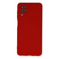 Newface Samsung Galaxy A12 Kılıf Nano içi Kadife Silikon - Kırmızı