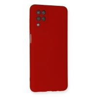 Newface Samsung Galaxy A12 Kılıf Nano içi Kadife Silikon - Kırmızı