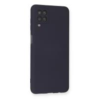 Newface Samsung Galaxy A12 Kılıf Nano içi Kadife Silikon - Lacivert
