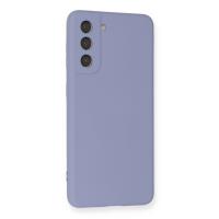 Newface Samsung Galaxy S21 Kılıf Nano içi Kadife Silikon - Lila