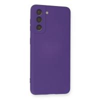 Newface Samsung Galaxy S21 Kılıf Nano içi Kadife Silikon - Mor